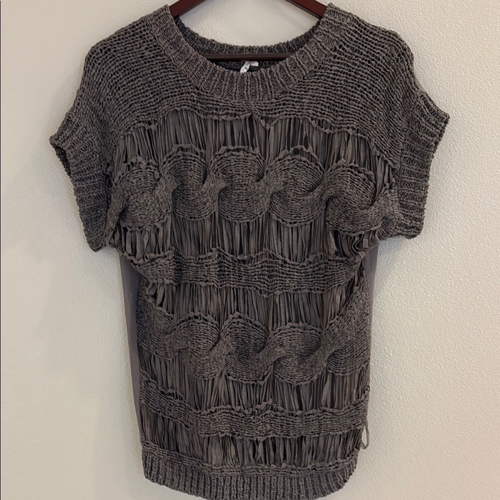 Ella Moss Charcoal Textured Women's Sweatshirt